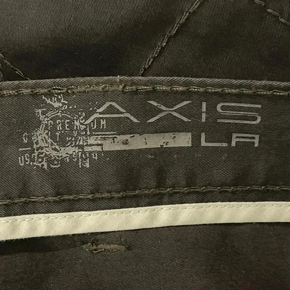AXIS LA Mens 40x32 Chino Straight Fit Pants Brown Gray Pockets Cotton Stretch - Picture 5 of 11